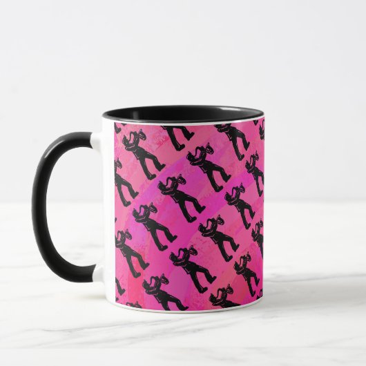 New York Boogie Nights Saxophon Hot Pink Tasse (Links)