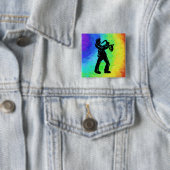 New York Boogie Nights Saxophon Rainbow Button (Beispiel)