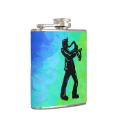 New York Boogie Nights Saxophon Rainbow Flachmann (Rechts)