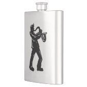 New York Boogie Nights Saxophon Rainbow Flachmann (Links)