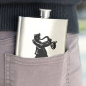 New York Boogie Nights Saxophon Rainbow Flachmann (Beispiel)