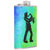 New York Boogie Nights Saxophon Rainbow Flachmann (Rechts)