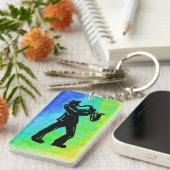 New York Boogie Nights Saxophon Rainbow Schlüsselanhänger (Vorderseite rechts)