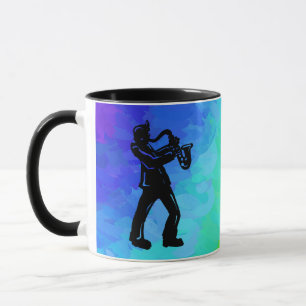New York Boogie Nights Saxophon Rainbow Tasse