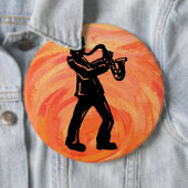 New York Boogie Nights Saxophone Orange Button (Beispiel)
