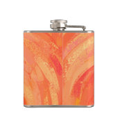 New York Boogie Nights Saxophone Orange Flachmann (Rückseite)