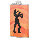 New York Boogie Nights Saxophone Orange Flachmann (Links)