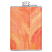 New York Boogie Nights Saxophone Orange Flachmann (Rückseite)