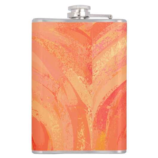 New York Boogie Nights Saxophone Orange Flachmann (Rückseite)