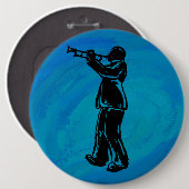 New York Boogie Nights Trumpet Blue Button (Vorne & Hinten)