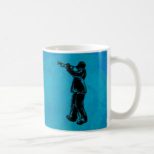 New York Boogie Nights Trumpet Blue Kaffeetasse