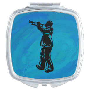 New York Boogie Nights Trumpet Blue Taschenspiegel