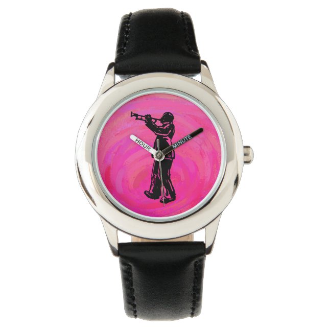 New York Boogie Nights Trumpet Hot Pink Armbanduhr (Vorderseite)
