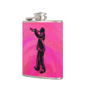 New York Boogie Nights Trumpet Hot Pink Flachmann (Links)