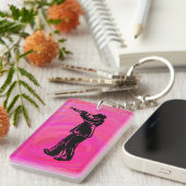 New York Boogie Nights Trumpet Hot Pink Schlüsselanhänger (Vorderseite rechts)