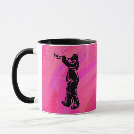 New York Boogie Nights Trumpet Hot Pink Tasse (Links)