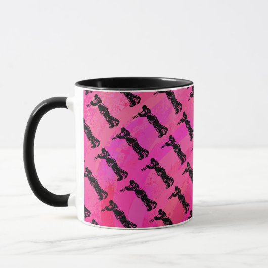 New York Boogie Nights Trumpet Hot Pink Tasse (Links)