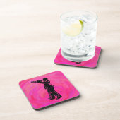 New York Boogie Nights Trumpet Hot Pink Untersetzer (Rechte Seite)