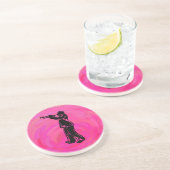 New York Boogie Nights Trumpet Hot Pink Untersetzer (Seite)