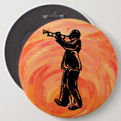 New York Boogie Nights Trumpet Orange Button (Vorne & Hinten)