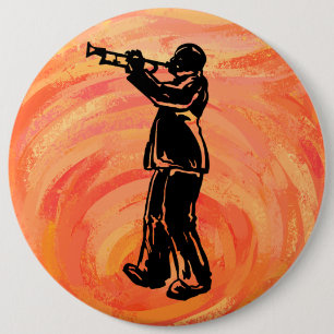 New York Boogie Nights Trumpet Orange Button