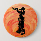 New York Boogie Nights Trumpet Orange Button (Vorderseite)