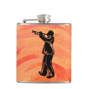 New York Boogie Nights Trumpet Orange Flachmann
