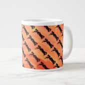 New York Boogie Nights Trumpet Orange Jumbo-Tasse (Vorderseite Rechts)