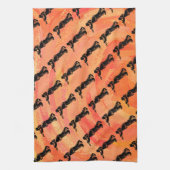 New York Boogie Nights Trumpet Orange Küchentuch (Vertikal)