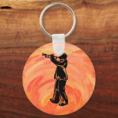 New York Boogie Nights Trumpet Orange Schlüsselanhänger (Vorderseite)