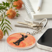 New York Boogie Nights Trumpet Orange Schlüsselanhänger (Vorderseite rechts)