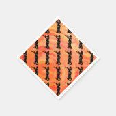 New York Boogie Nights Trumpet Orange Serviette (Ecke)