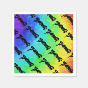 New York Boogie Nights Trumpet Rainbow Serviette