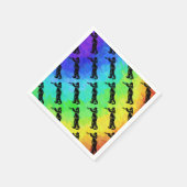 New York Boogie Nights Trumpet Rainbow Serviette (Ecke)