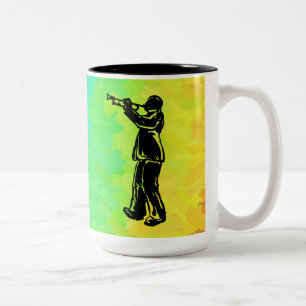 New York Boogie Nights Trumpet Rainbow Zweifarbige Tasse