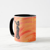 New York Boogie Nights Trumpf Orange Tasse (Vorderseite Links)