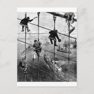 New York, Booklyn Bridge, 1883 Postkarte