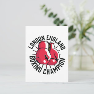 New York Boxing-Logo Feiertagspostkarte