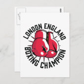 New York Boxing-Logo Postkarte (Vorne/Hinten)