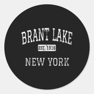 New York Brant Lake New York Ny Runder Aufkleber