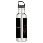 New York Bridge Lights zu Ehren von GayPride Edelstahlflasche (Rückseite)