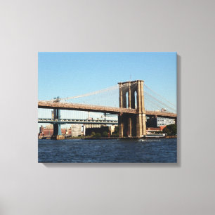 NEW YORK BRIDGES DOUBLE WRAPPED CANVAS WALL FOTO LEINWANDDRUCK