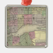 New York, Brooklyn 2 Silbernes Ornament (Vorne)