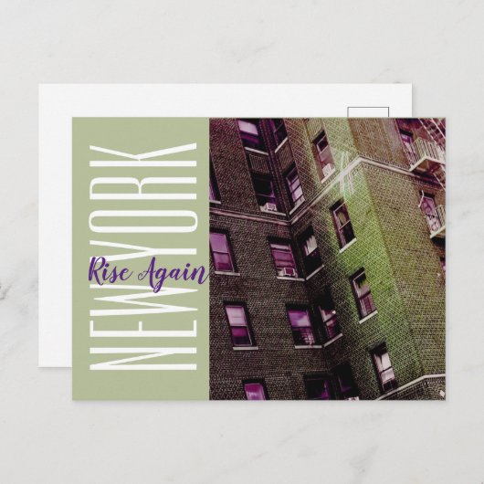 New York-Brooklyn Apartment Block Postkarte