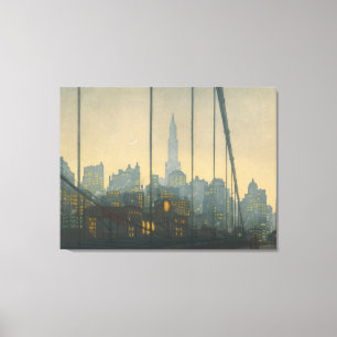 New York - Brooklyn Bridge (1972) - Tavik Leinwanddruck