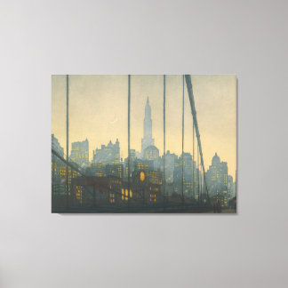 New York - Brooklyn Bridge (1972) - Tavik Leinwanddruck