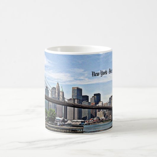 New York - Brooklyn Bridge Kaffeetasse (Mittel)