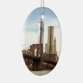 New York Brooklyn Bridge Keramikornament (Rechts)
