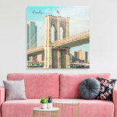 New York Brooklyn Bridge Leinwanddruck (Insitu (Wohnzimmer))