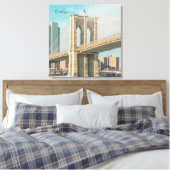 New York Brooklyn Bridge Leinwanddruck (Insitu (Schlafzimmer))